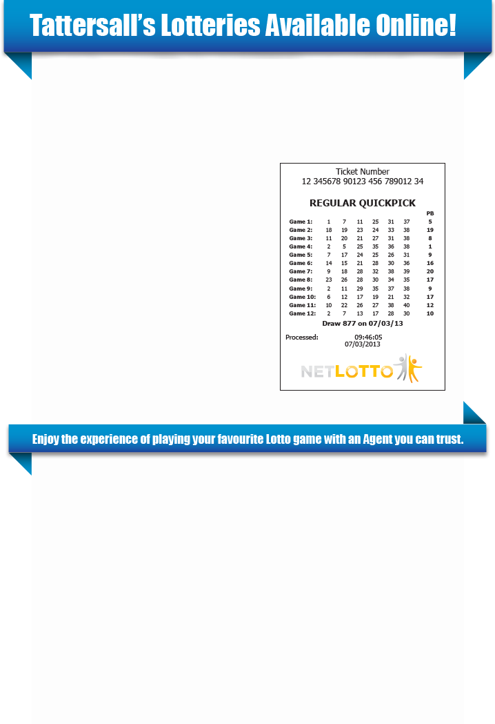 tatts lotto latest results
